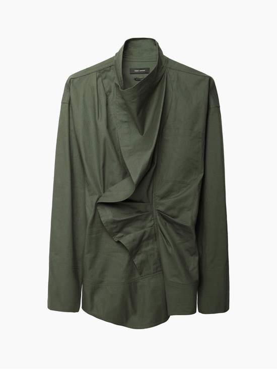 Isabel Marant Tops - Isabel Marant Olive Green Gaya Pilot Top Size 36/us small